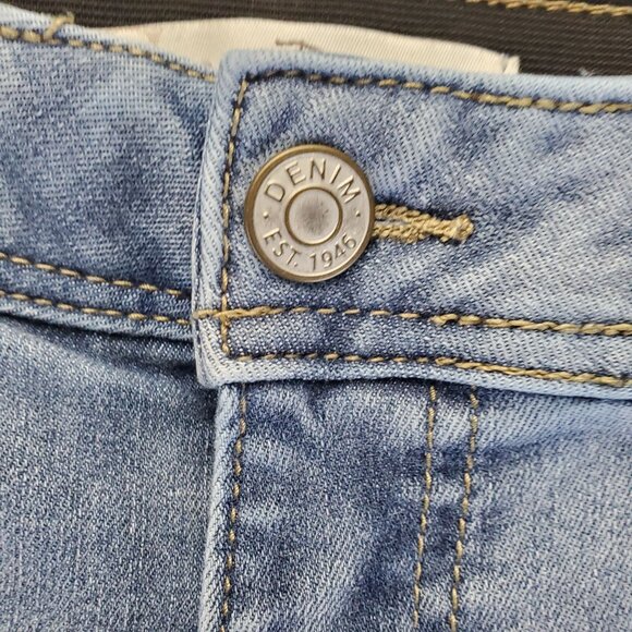 Cato Jeans Womens 16W Light Blue Hi-Rise Cropped Stretch Cotton Blend - Picture 11 of 14